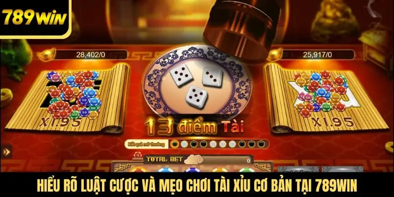 Hiểu rõ luật cược và mẹo chơi tài xỉu cơ bản tại 789Win